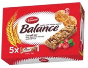 VINCINNI BALANCE CEREAL BAR RED FRUIT T5 115G