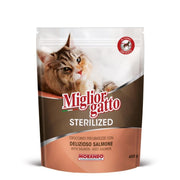 MIGLIOR GATTO STERILIZED CROCCANTINI SALMONE 400G