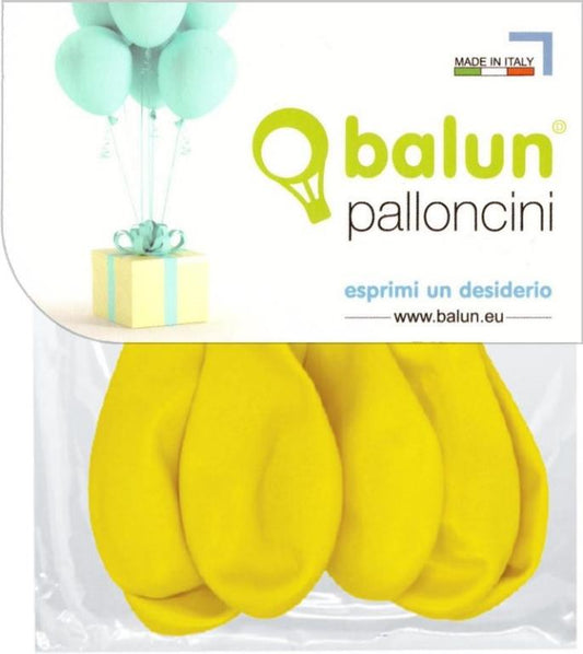 BALUN PALLONCINI COLORATI 8PZ GIALLI