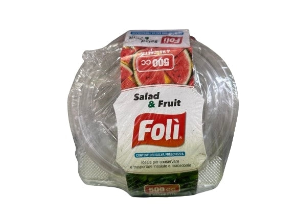 FOLI PACK CONT SALVAFRESCHEZZA SALAD E FRUIT 500CC 4PZ