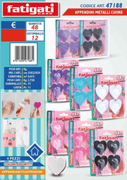 APPENDINI METALLI CUORE ART 47188