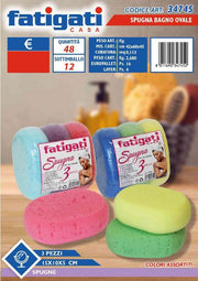 SPUGNA BAGNO OVALE 3PZ 34745