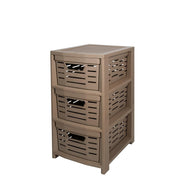 BELLI E FORTI CARRELLO UNIKO 3 CESTELLI TORTORA