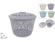 CESTINO PLASTICA TONDO 20CM C/COPERCHIO 2023251 2ESSE
