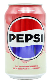 PEPSI COLA USA LATTINA ZERO FRAGOLA 330ML
