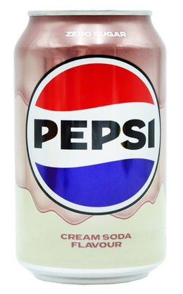 PEPSI COLA USA LATTINA ZERO CREAM 330ML
