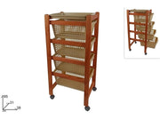 CARRELLO C/4 CASSETTI CILIEGIO 2ESSE