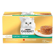 PURINA GOURMET GOLD POLLO E MANZO T4 340G