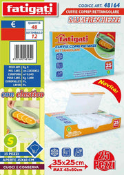 CUFFIE C/PIETANZE C/ELAST TRASP 25PZ