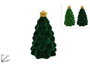 NATALE ALBERO 12CM VELLUTO VERDE 26932 2ESSE
