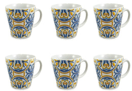ARCA SET 6PZ TAZZE CAFFE' VIETRI