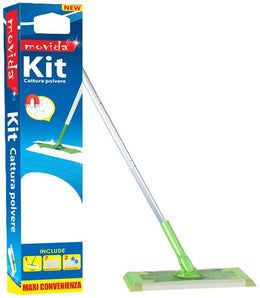MOVIDA KIT CATTURA POLVERE SCOPA + 7 RICAMBI