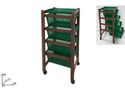 CARRELLO C/4 CASSETTI NOCE 2ESSE