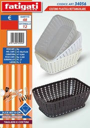 CESTINO PLASTICA RETTAN.24.5X18X10C
