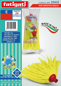 MOP SINTETICO GIALLO 50 STRISCE