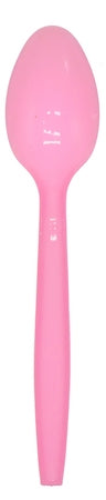 CUCCHIAI 20PZ RIUTILIZZABILI ROSA