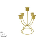 NATALE P.CANDELA ORO 5 POSTI 23X17CM 37677 2ESSE