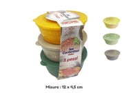 SET 3PZ CONTENITORI TRESIS