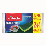 VILEDA SPUGNA ABRASIVO ULTRA FRESH 2+1