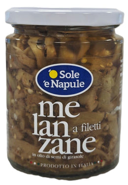 O' SOLE E' NAPULE MELANZANE FILETTI CONDITE 280G