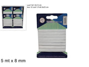 ELASTICO 5MT X8MM BIANCO 2ESSE