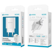 UNI CARICATORE VIAGGIO DUAL PORT USB A HC1161