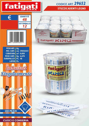 STUZZICADENTI LEGNO 200PZ.IMBUST.SING.29652