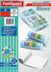 SACCHETTI BIANCO NU.C/LACCI 20PZ 50X60CM
