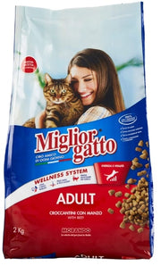 MIGLIOR GATTO CROCCANTINI MANZO 2KG