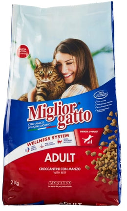 MIGLIOR GATTO CROCCANTINI MANZO 2KG