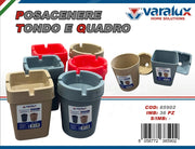 VARALUX POSACENERE TONDO QUADRO PLASTICA
