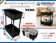 VARALUX CARRELLO 2 RIPIANI SALVASPAZIO 6000