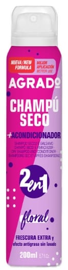 AGRADO SHAMPO SECCO 2 IN 1 FLORAL 200ML