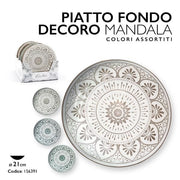 CASAMILANO MANDALA PIATTO FONDO D.21