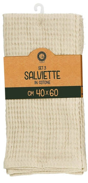SET 3 SALVIETTE COTONE 40X60CM