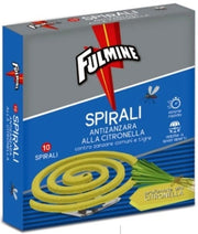 FULMINE SPIRALI ANTIZANZARE ALLA CITRONELLA 10PZ