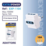 EXTRA POWER ADATTATORE SCUKO P30 10A SPINA 16A