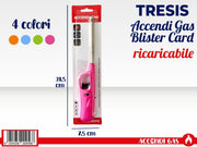 ACCENDIGAS BLISTER CARD TRESIS