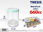 BARATTOLO VETRO 660CC TRESIS