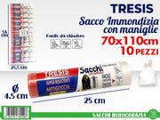 SACCHI IMMONDIZIA 10PZ 70X110CM TRASPARENTE