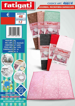 ASSORBIGOCCE MICROFIBRA DAMASCATO