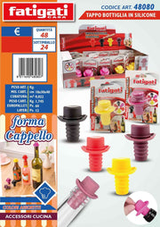 TAPPO BOTTIGLIA IN SILICONE F/CAPPE