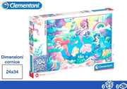 PUZZLE MAXI 104PZ GLITTER SIRENE