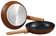 DIMO PADELLE INDUZIONE CM.24+CM.28 WARM BROWN