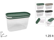 CONTENITORE PLASTICA 1,25LT CON TAPPO SCORREVOLE