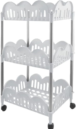DOLLY CARRELLO 3 CESTI BIANCO