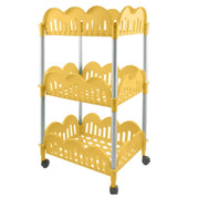 DOLLY CARRELLO 3 CESTI GIALLO POP