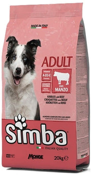 MONGE SIMBA CROCCHETTE MANZO 20KG