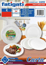 PIATTI CARTA PIANI 30 PZ 22CM