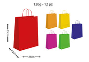 BUSTA REGALO CARTA 26X12X33 COLOR SWEEPING